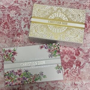 Dior White Floral Gift Box with Silver Logo
